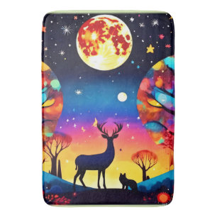 Forest Night Glow Bath Mat
