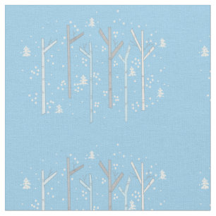 Forest of Birch Trees Fabric