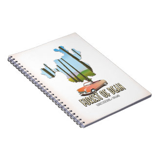 Forest Of Dean Gloucestershire England map Notebook