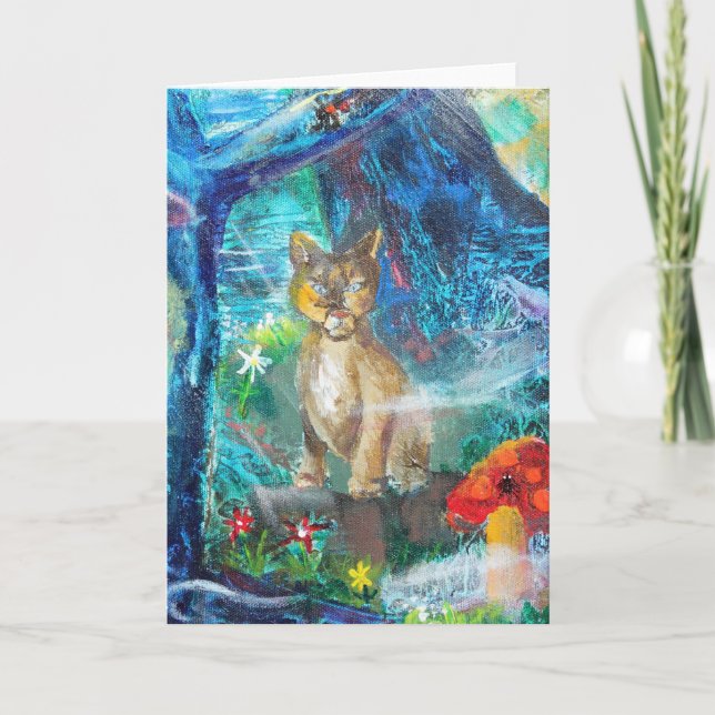 Forest of Life, Tim's Lion Card (Front)