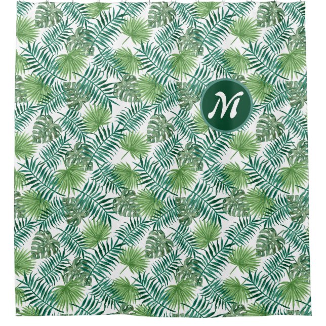 Forest of Palm Fronds Shower Curtain - Customize (Front)