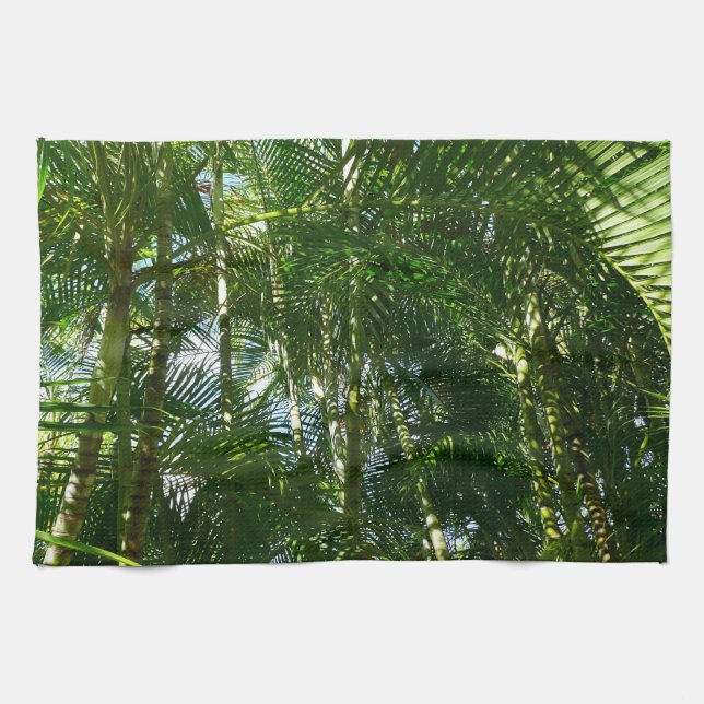 Forest of Palm Trees Tropical Nature Kitchen Towel (Horizontal)