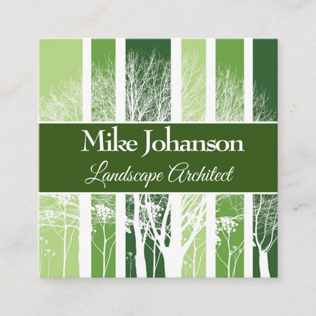 Forest of Tree's Square Business Card (Front)