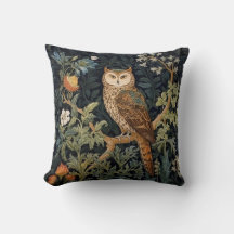 Forest Owl Among Leaves