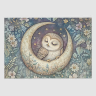 Forest Owl Cotagecore William Morris Decoupage  Tissue Paper