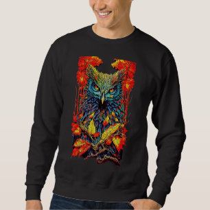 Forest Owl Illustration T-Shirt Hoodie