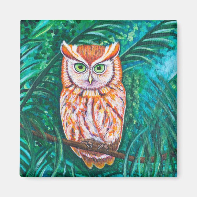 Forest Owl Magnet (Front)