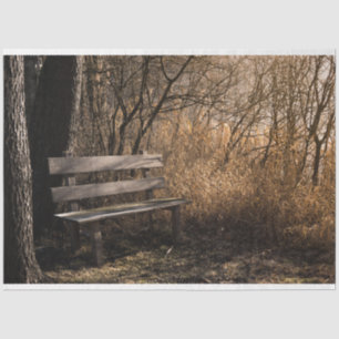 Forest Park Bench Decoupage Tissue Paper
