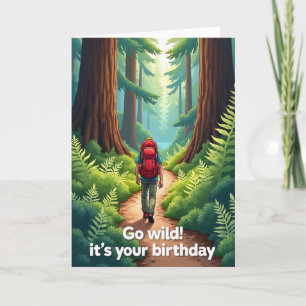 Forest Path Birthday Card