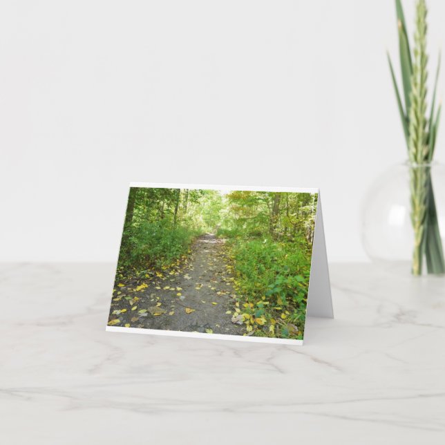 Forest Path Blank Note Card (Front)