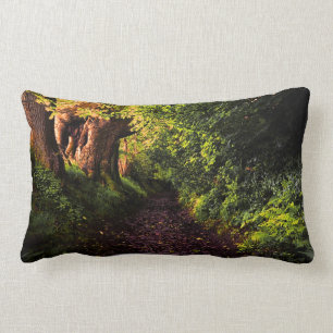 Forest Path by Alexandra Cook Lumbar Pillow