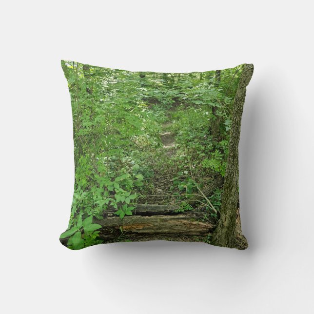 Forest path MSP Throw Pillow (Front)
