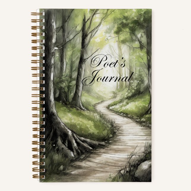 "Forest Path" Poet's Journal (Front)