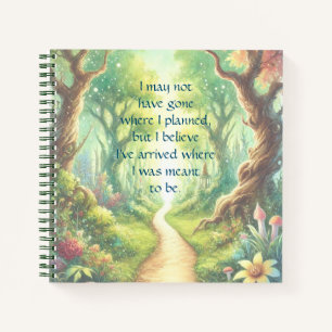 Forest Path & Quote Notebook