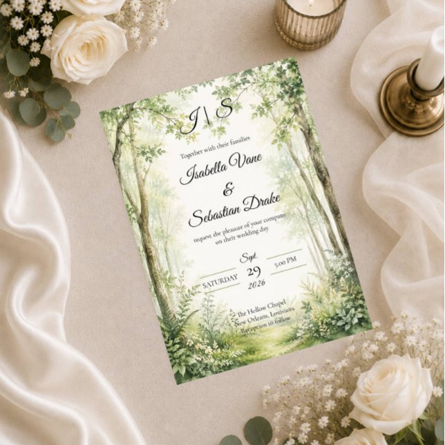 Forest Path Wedding Invitation (Creator Uploaded)