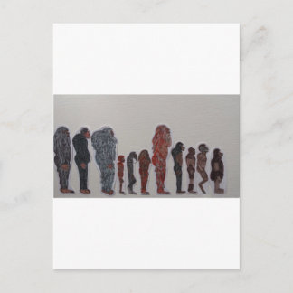 Forest people creation line up postcard