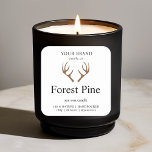 Forest Pine Christmas Candle Sticker<br><div class="desc">Bring the enchanting aroma of a winter forest to your holiday decor with this Forest Pine Christmas Candle Sticker. Featuring a cozy, rustic pine tree design, this sticker is perfect for adding a touch of nature-inspired elegance to candles. Ideal for holiday gift-giving, festive party favours, or decorating your own seasonal...</div>