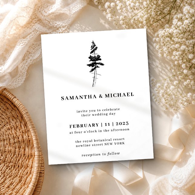 Forest Pine Tree Indie Rustic budget Flyer (Creator Uploaded)