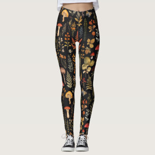 Forest plants leggings