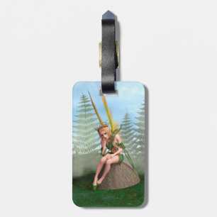 Forest Princess, Fairy Butterfly Luggage Tag