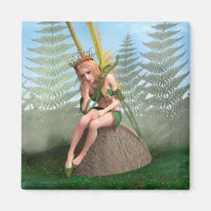 Forest Princess, Fairy Butterfly Magnet