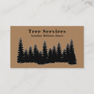 Forest Professional Tree Trimming Service Business Card