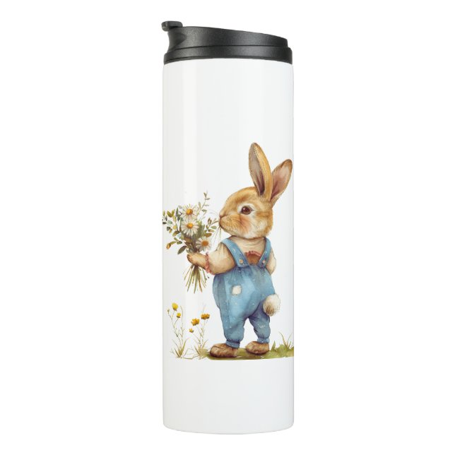 Forest Rabbit Travel Mug – Woodland Warmth On-the- (Rotated Right)