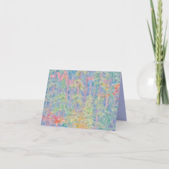 Forest Reverie Folded Greeting Card (Front)