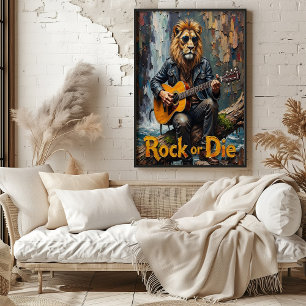 Forest Rhythms: Lion's Serenade Poster