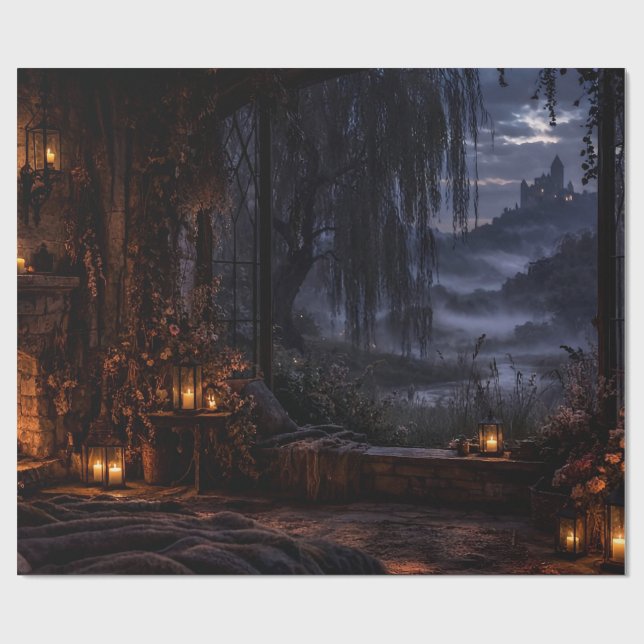 Forest River Path Wrapping Paper (Flat)