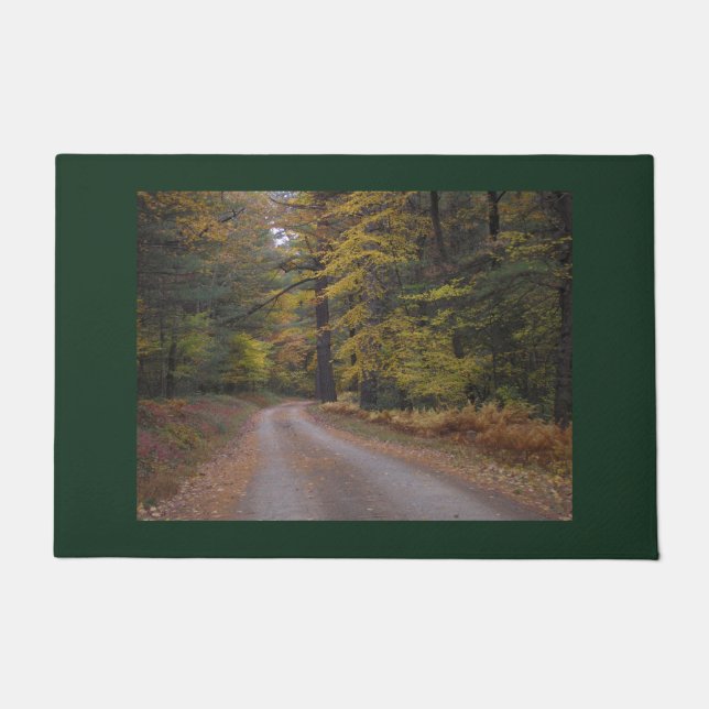 "Forest Road in Autumn" Doormat (Front)