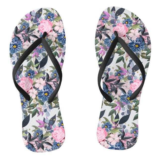 Forest roses flip flops (Footbed)