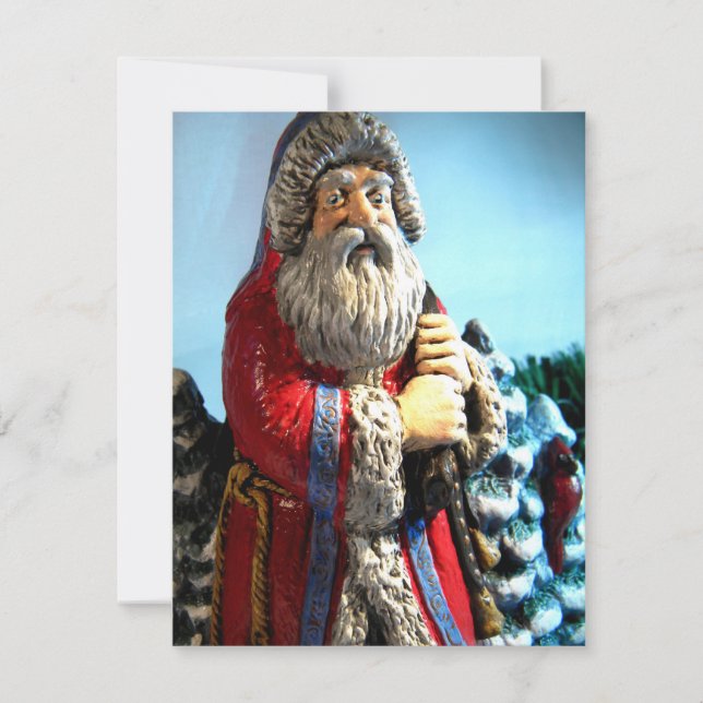 Forest Santa I Holiday Card (Front)