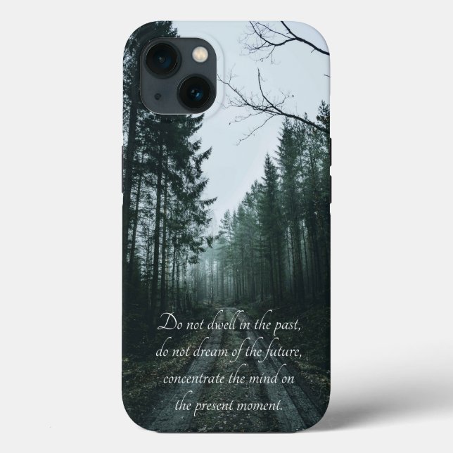 Forest Scenery With Typography Case-Mate iPhone Case (Back)