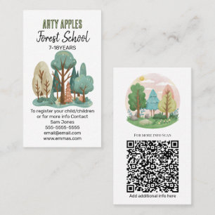 Forest School - Nature-Inspired Design for Outdoor Business Card