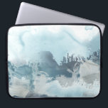 Forest Sea Laptop Sleeve<br><div class="desc">Forest Sea II by June Erica Vess. This design evokes relaxing sea-like atmosphere with a variety of shapes and blue tones.</div>