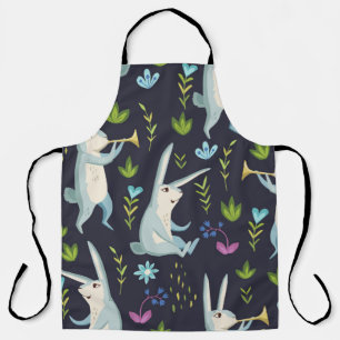 Forest. seamless pattern apron
