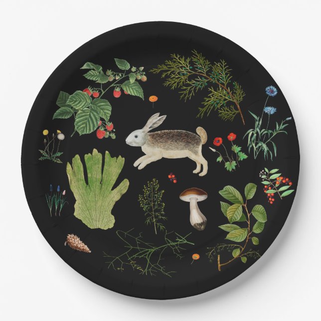 Forest secrets Paper Plate (Front)