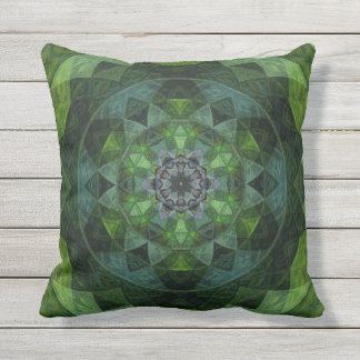 Forest Series | Mandala 5 Outdoor Pillow