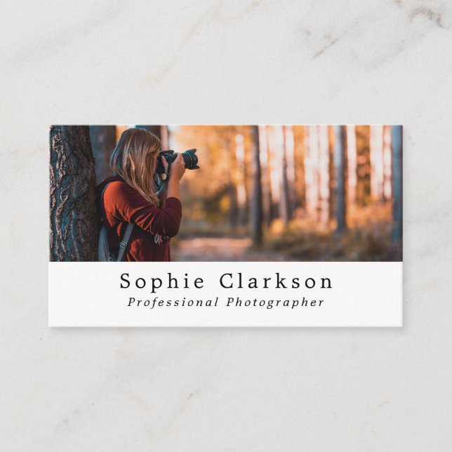 Forest Shot, Photographer, Photography Business Card (Front)