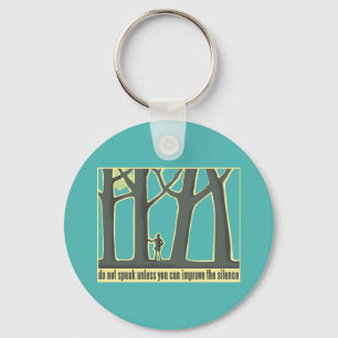 Forest Silence Keychain