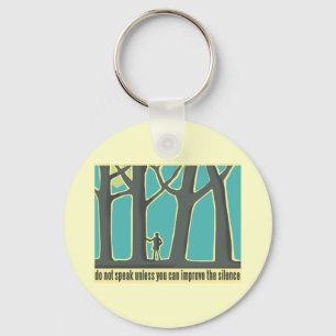 Forest Silence Keychain