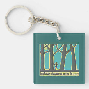Forest Silence Keychain