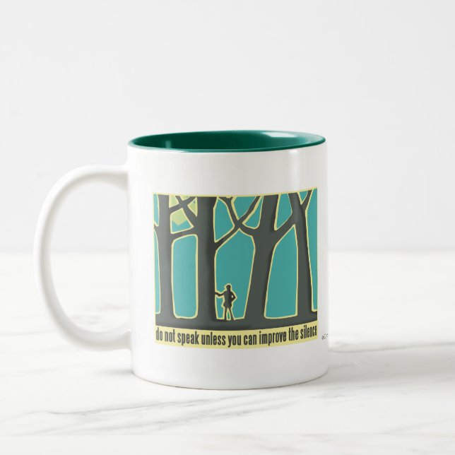 Forest Silence Two-Tone Coffee Mug (Left)