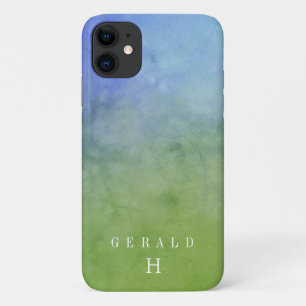 FOREST SKY Watercolor Wash Personalized iPhone 11 Case