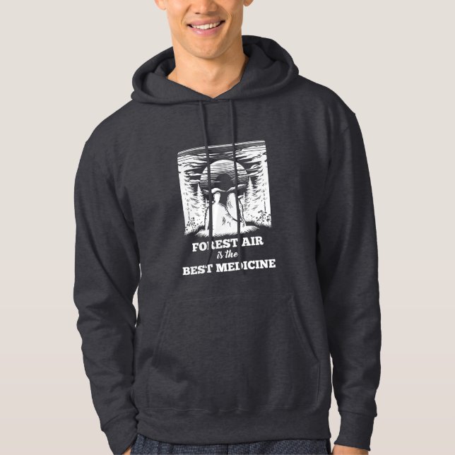 forest slogan design hoodie (Front)