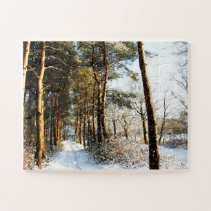 Forest Snow Scene 11x14 30pc jpcna Jigsaw Puzzle