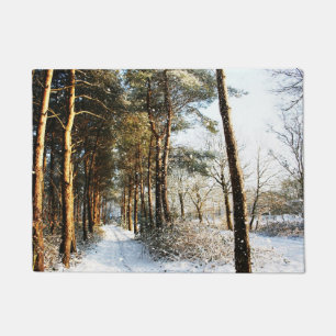 Forest Snow Scene dmcnm Doormat