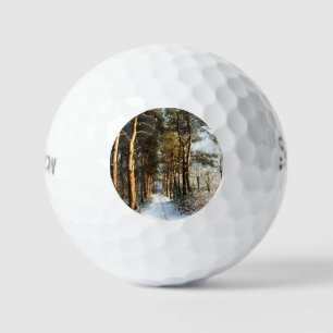 Forest Snow Scene ssf gbcnm Golf Balls