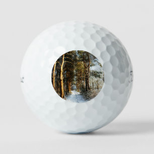 Forest Snow Scene tpv1 gbcnm Golf Balls